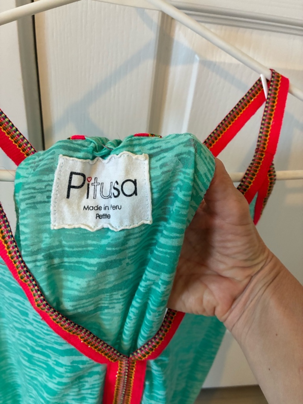 Pitusa Mini Abaya Sundress Cover Up in Mint - Picture 3 of 3